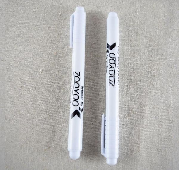 Stylo à craie liquide blanc marqueur fenêtres en verre tableau noir stylo à encre liquide effaçable pour fenêtre de tableau stylo blanc VT02791727769