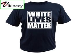 White Lives Matter Black Funny Cool Designs Graphic T Shirt 100 Coton Camisas Summer Basic Tops 2107072790856