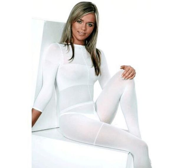 Pièces d'accessoires Costume de corps blanc Costume amincissant pour machine de massage à rouleaux de forme Vêtement doux à haute élasticité