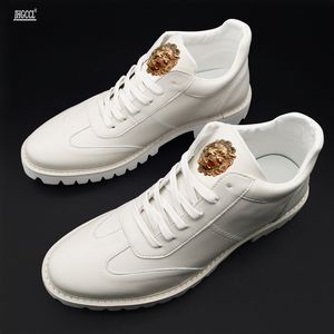 Witte heren herfstlaarzen helpen hoge nieuwe kleine schoenen casual mannelijke jeugd joker sportbord 38-44 a20 842 101
