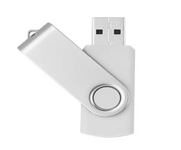 Métal blanc rotatif 32 Go USB 20 clés USB 32 Go Flash Pen Drive stockage de pouce assez de mémoire pour PC portable Macbook tablette 7249487