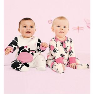Vêtements de bébé de lait blanc costume à manches longues bébés filles combinaison 100% coton doux vêtements prématurés nouveau-nés barboteuses couvre-pieds 210413