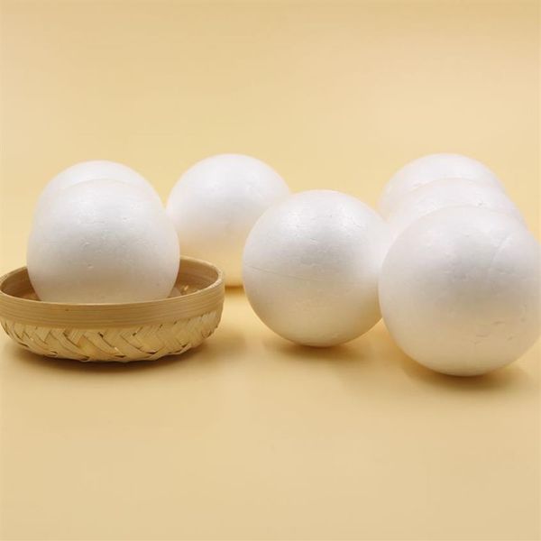 Modelado blanco 10 UNIDS / Lote 70 MM Poliestireno Espuma de Poliestireno Bola Artesanal Para DIY Suministros de Decoración para Fiesta de Navidad Regalos para Niños 223U