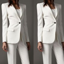 Blanc Mother of the Bride Made Business Office Office Suits Style Work Wear Tuxedos pour les pants de veste de mariage en soirée