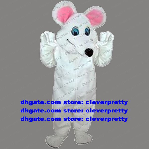 Blanc souris souris mascotte Costume laboratoire Rat laboratoire Rats adulte dessin animé personnage dessin animé Performance artiste programme zx2085