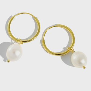 Wit Natuurlijke Zoetwater Barokke Parels Drop Oorbellen Voor Vrouwen Koreaanse Stijl Engagement Dangle Earring Bruiloft Sieraden YME329