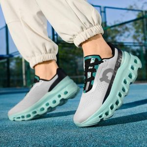 Blanc / bleu océan Blade Sneakers Marathon Chaussures décontractées pour hommes Tennis Race Tranier Trend Cushion Chaussures de course athlétiques pour chaussures pour hommes