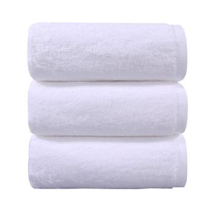 Ensemble de serviettes de bain en coton bio blanc pour hommes, femmes, adultes, salle de bains, hôtel 70*140 40*70, livraison gratuite