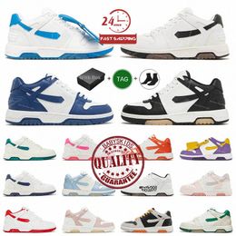 Blanco Fuera de la oficina OOO Low Tops Zapatillas de deporte Diseñador Zapatos casuales Offs Hombres Zapatillas para caminar Mujeres Corriendo Negro Azul marino Panda Oliva Vintage Deportes desgastados