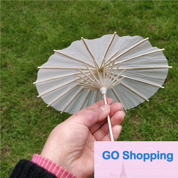 Papier blanc artisanat chinois parapluie Parasol Parapluie oriental pour mariage pour artisanat Accessoires photo Fête de mariage Décorations de mariée