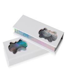 Boîte magnétique en papier blanc 3D emballage de cils de vison boîte d'emballage de faux cils paquet de faux cils cosmétiques cils vides9422678