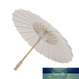 Witpapier Parasol Oriental Paraplu voor bruiloft 20 30 40 60 cm Chinese mini ambachtelijke paraplu voor ambachten Foto Props Wedding Party Bridal Decorations