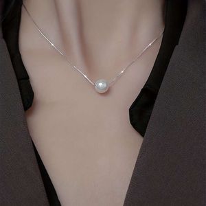 Witte parel hanger ketting - Perfect elegant cadeau voor de speciale persoon in je leven