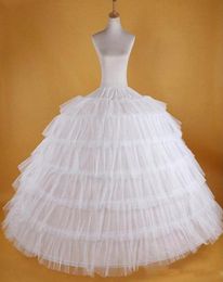 Jupons blancs pour robe de robe à balle avec bobine formelle de glissement de glissement bouffant tout nouveau grand accessoire de mariage long12253725065730