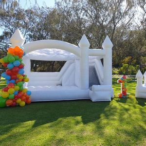 Castle de méd d'agitation PVC Blanc PVC Castle Bouncy Bouncy Château de château de château gonflable