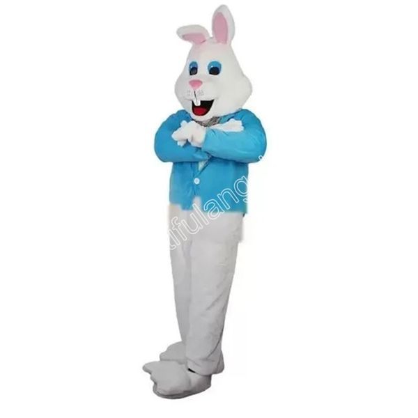 Lapin blanc lapin mascotte Costume personnage de dessin animé tenue Costume fête d'halloween carnaval en plein air Festival déguisement pour hommes femmes