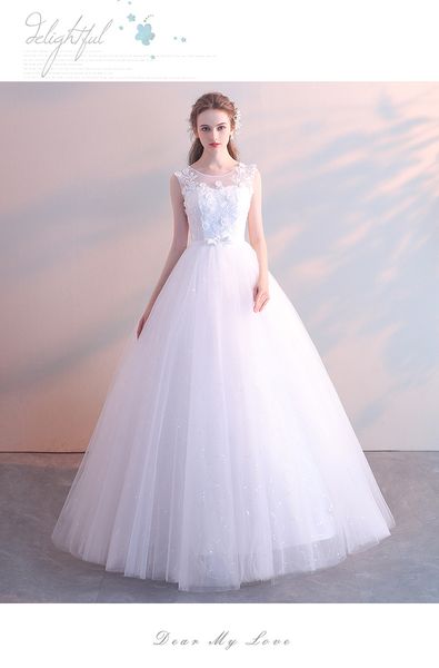 Blanc Rouge Rouge Robe De Mariée Mariée Plancher Longueur Princesse Simple Enceintes Femmes High Taille Plus Taille Vestidos de Novia