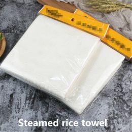 serviette de riz blanc carré de riz robe-serviette de sushi shate de sushi cantenne restauration hôtel chef utilisé un tapis de serviette de riz à vapeur cuit à la vapeur