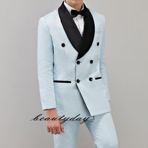 Witte ringdrager Boy's formele slijtage Tuxedos sjaal revers zwarte kragen kinderen kleding voor bruiloftsfeestje kinderen pak set