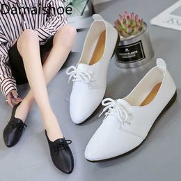 Witte Schoenen Dames Veterschoenen Platte Casual Schoenen 33 Kleine Maat Damesschoenen 34 Kleine Maat 42 Grote Maat All-Matching Student Schoenen L230518