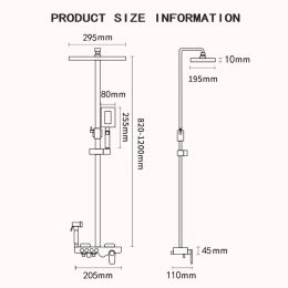 Witte doucheset display thermostatische douchekraan set regenval badkuip kraan met badkamerplank waterstroom produceert elektriciteit