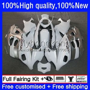 Kit carrosserie argent blanc pour SUZUKI KATANA GSX600F GSXF750 GSXF 600 750 CC 98 99 00 01 02 17No.35 GSX750F 600CC 750CC GSXF-750 GSXF600 1998 1999 2000 2001 2002 Carénage OEM