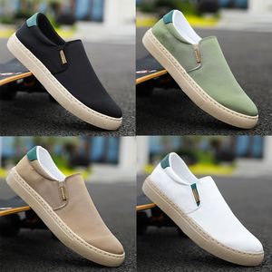 Chaussures de couleur décontractée noire massif blanc foncé kaki jogging marche basse hommes baskets basshers entraîneurs classiques gai 801 wo 5