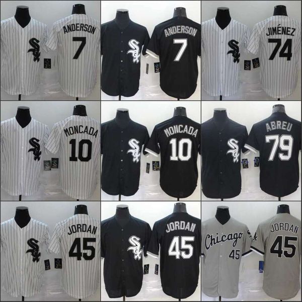 Jersey de baseball White Sox Elite pour les fans 45 # 7 # 79 # #