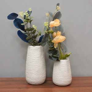 Ensemble de vase en céramique de stoare blanc décoration décoration décoration intérieure pour la maison pour la plate-forme du salon 240415