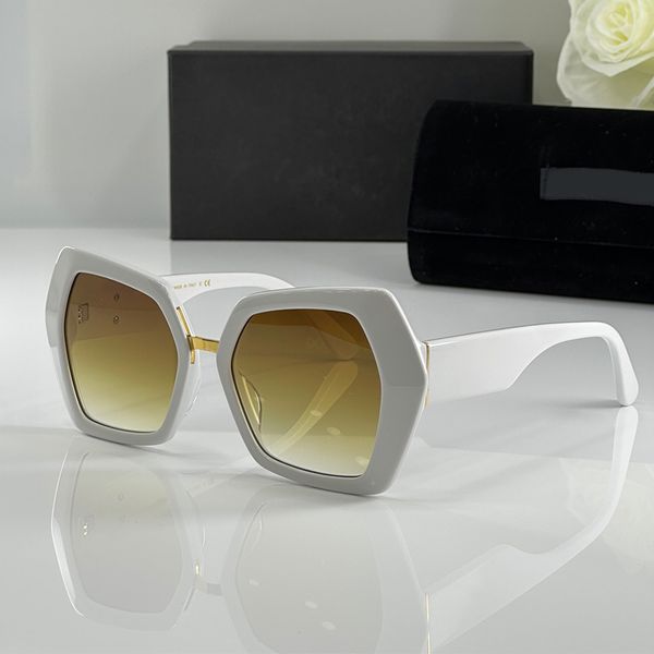 lunettes de soleil blanches lunettes de soleil de créateur pour femmes d et g lunettes de luxe pour dames Lunettes de soleil géométriques Esthétique élégante contemporaine Nuances d'options multicolores