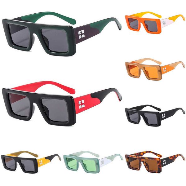 Gafas de sol blancas Moda Lujo Offs Marcos Estilo Cuadrado Marca Hombres Mujeres Gafas de sol Flecha x Marco negro Gafas Tendencia Gafas de sol Deportes brillantes Gafas de sol de viaje QIVW