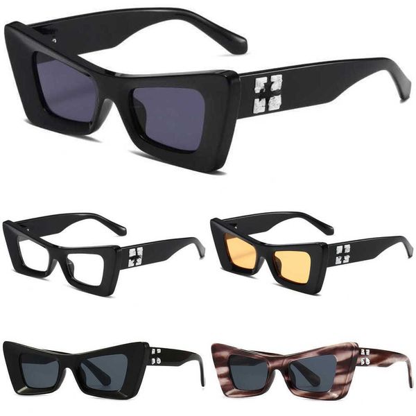 Gafas de sol blancas Off para hombre para mujer Diseñador Gafas de sol Lujo Estilo fresco Moda caliente Clásico Placa gruesa Negro Blanco Marco cuadrado Gafas UV Gafas protectoras XM6F