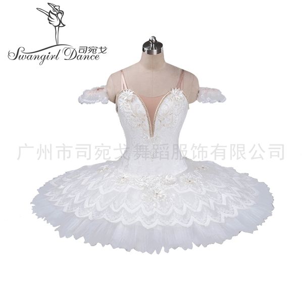 Cisne blanco Bella Durmiente YAGP Comeptition tutú de Ballet profesional mujeres plato panqueque disfraz escenario tutú 9120
