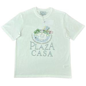 Camiseta blanca para niños, diseñador para hombre, camiseta con gráfico de cisne, camiseta con icono, ropa de calle, camiseta de gran tamaño, ropa de Casa Blanca, moda de verano, cuello redondo, manga corta, TAMAÑO S-2XL