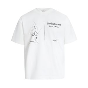 T-shirt blanc T-shirt surdimensionné d'été pour hommes lettres unisexes