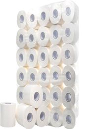 Wit toiletpapierrol, 30 stuks, 4-laags papieren handdoeken, huishoudelijk toiletpapier, toiletpapierpapier1235265