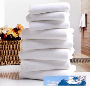 Serviette blanche serviettes d'hôtel serviette douce tissu en microfibre visage nettoyage à domicile salle de bain main cheveux bain plage