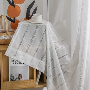 Wit Tule Gordijn voor Woonkamer Voile Pure Gordijn voor Slaapkamer Raam Behandeling Jaloezieën Gordijnen Decor 240113