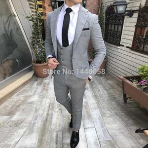 Tuxedos blancs marié mariage hommes costumes hommes costumes de mariage costumes de smoking pour hommesmen veste pantalon cravate gilet 024