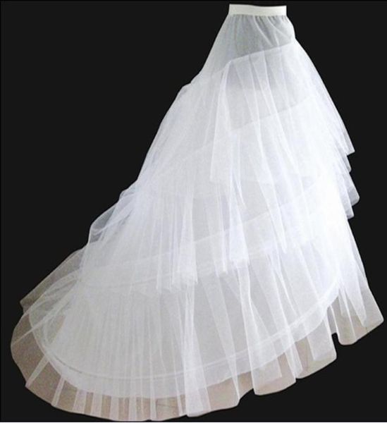 Accessoires de mariage blanc jupons de mariée sirène Slip 1 cerceau os filles jupons Crinoline pour robes de mariée de mariage 9835319