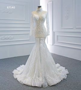 Mermaid Wedding Jurk Bridal White Jurk Luxe kristaljurk SM67140