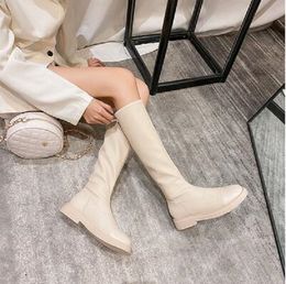 Botas de plataforma de chaussures negras de mujeres blancas zapatillas dama de la moda de la moda de la moda del zapato de cuero zapatillas deportivas talla 65 s