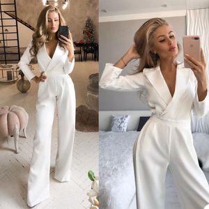 Blanc femmes pantalons costumes combinaisons célébrité dame Slim Fit costume fête bal Tuxedos Blazer tapis rouge tenue (veste + pantalon)