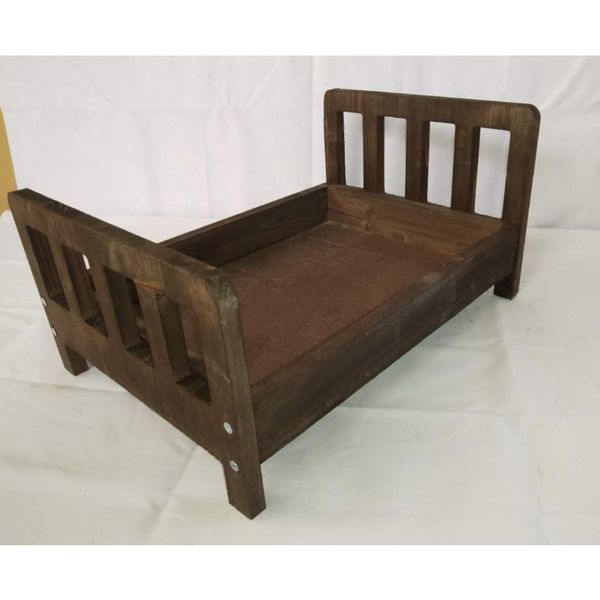 accesorios de fotografía de recién nacido de madera blanca muebles de cama pequeña de cumpleaños