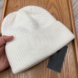 Witte wollen gebreide beanie hoed beanie/schedel petten winter beanie stretch outdoor ademende hoed