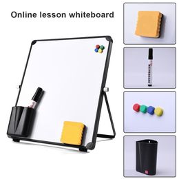 Whiteboards 30x25cm magnetische kinderen whiteboard droog wip bord frame mini tekening witte bord kleine hangende wisborden met pen 230412