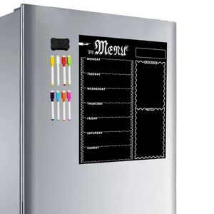 Tableaux blancs Feuille de tableau blanc magnétique A3 pour réfrigérateur de cuisine, réfrigérateur polyvalent, tableau blanc hebdomadaire, calendrier pour la planification des menus avec 8 stylos 231009