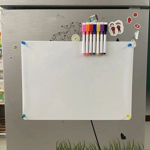 Whiteboards A3-formaat Magnetisch whiteboard Koelkaststickers Wit bord Punaise School Kantoor Bericht Memo Marker Zacht bord 231009