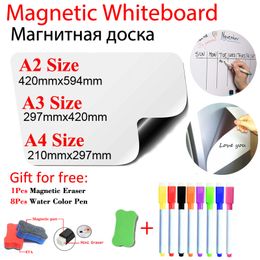 Whiteboards booghoek magnetisch whiteboard koelkast stickers kalender kinderen school memo wit cadeau 8 kleurpen 1 erasser 230412