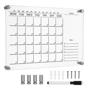 Whiteboards Board Kalender Muur Bericht Bruiloft Teken Wissen Droge Koelkast Planner Opmerking Memo Uitwisbare Acryl Bruiloft Krijtbord 231009